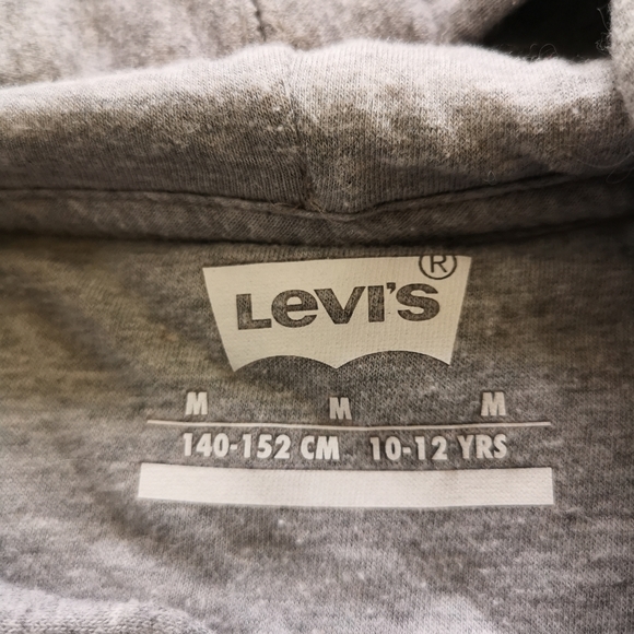 LEVI'S Youth Hoodie Sweater Grey - Picture 9 of 11